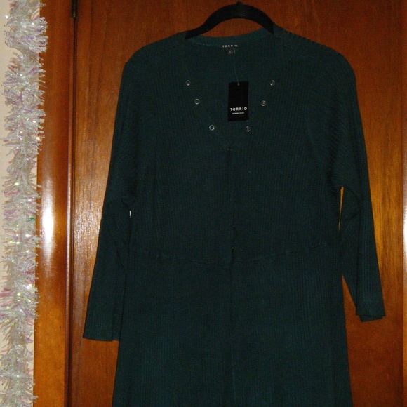 Torrid Dresses & Skirts - Torrid  Green Sweater Dress